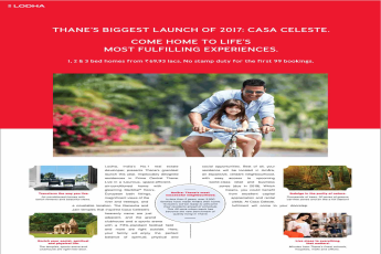 Come home to life's most fulfilling experiences at Lodha Casa Celeste in Mumbai